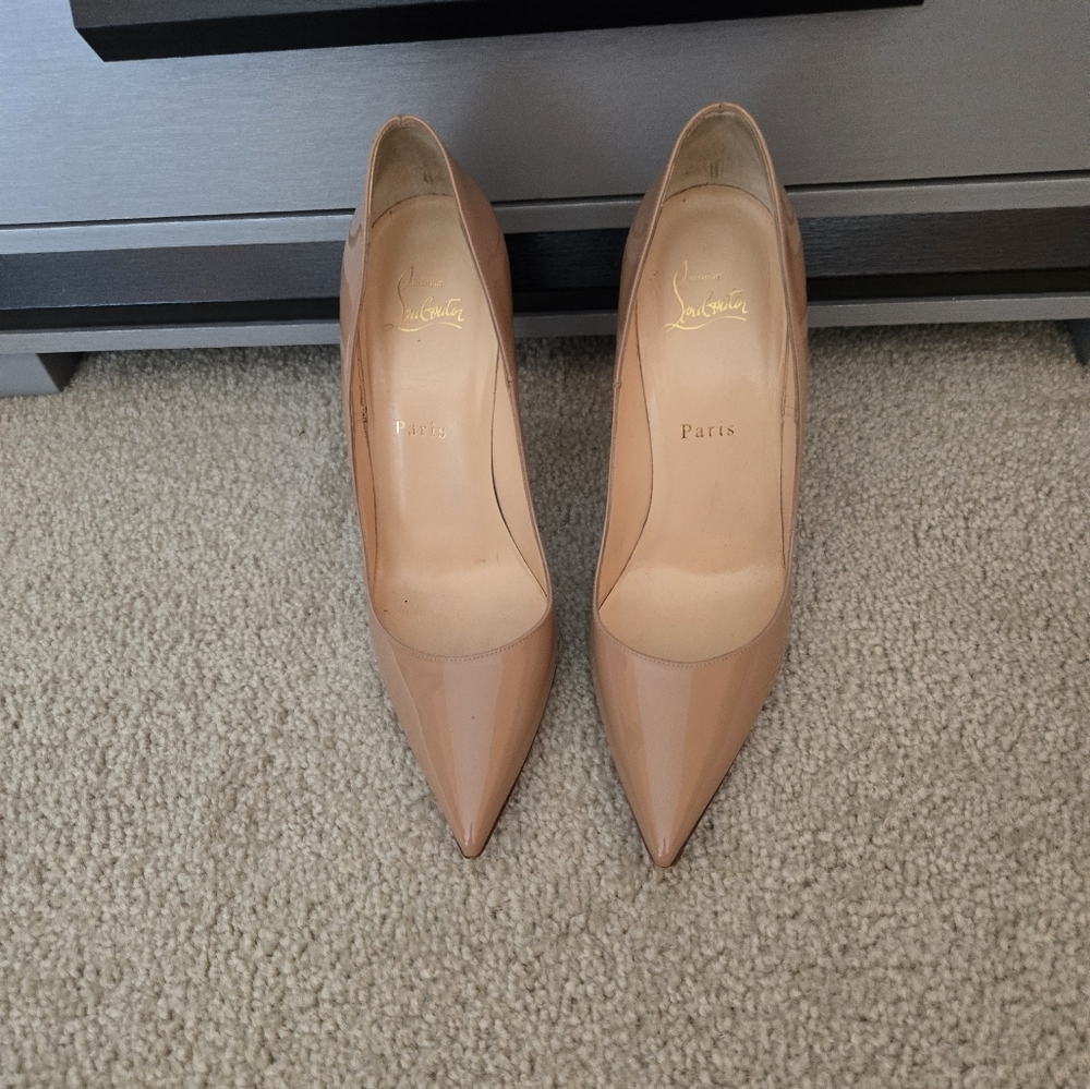 Christian Louboutin Tan Heels for Timeless Elegance